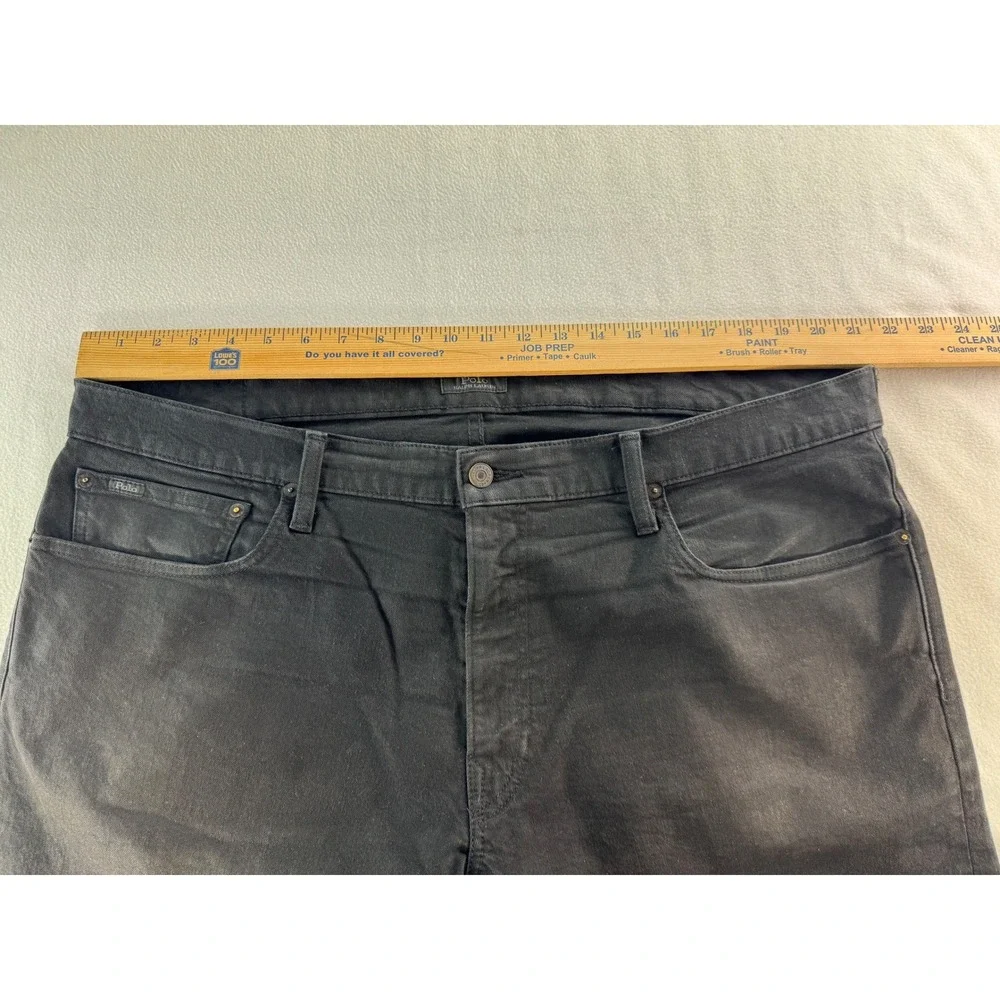Polo‎ Ralph Lauren Mens Varick Black Slim Straight Leg Jeans Size 42x32 Tag 40